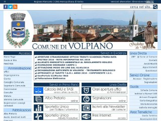Screenshot sito: Volpiano