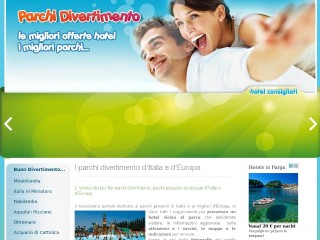 Screenshot sito: Parchi-divertimento.it