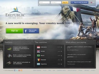 Screenshot sito: eRepublik