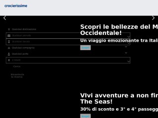 Screenshot sito: Crocierissime.it