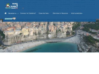 Screenshot sito: Vacanze in Calabria