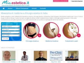 Screenshot sito: MiaEstetica.it