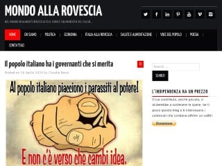 Screenshot sito: Mondo alla Rovescia