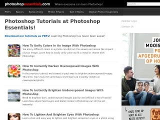 Screenshot sito: PhotoshopEssentials.com