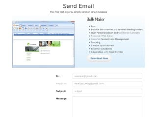 Screenshot sito: Send-email.org