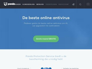Screenshot sito: Antivirus Online Panda Security