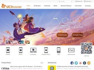 Screenshot sito: UC Browser