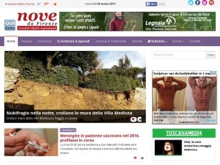 Screenshot sito: Nove da Firenze