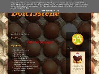 Screenshot sito: Dolci5Stelle