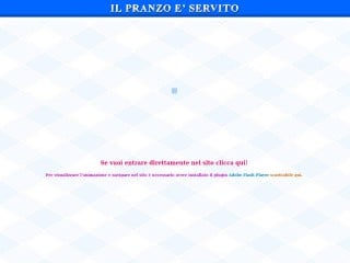 Screenshot sito: Il Pranzo è Servito