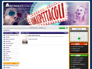 Screenshot sito: Romaspettacoli.com