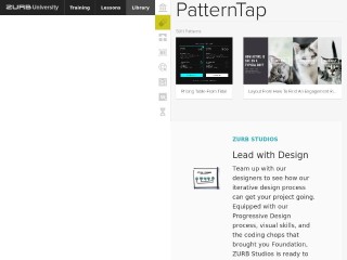 Screenshot sito: PatternTap