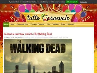 Screenshot sito: TuttoCarnevale.it