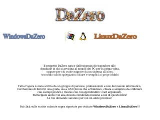 Screenshot sito: Linux da zero