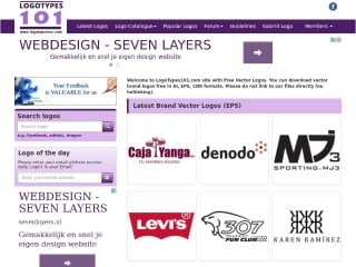 Screenshot sito: Logotypes101.com