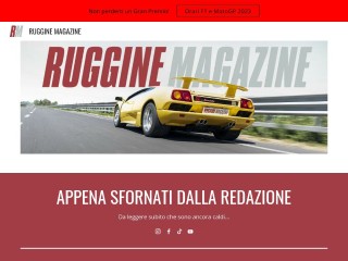 Screenshot sito: Ruggine Magazine