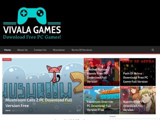 Screenshot sito: Viva la games