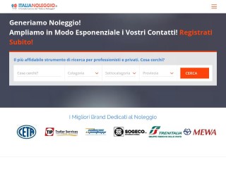 Screenshot sito: ItaliaNoleggio.it