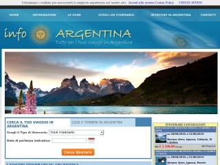 Screenshot sito: InfoArgentina