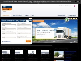 Screenshot sito: Truckscout24