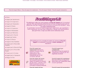 Screenshot sito: Frasidiauguri.it