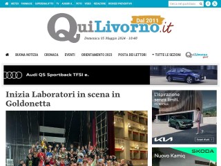 Screenshot sito: Quilivorno.it