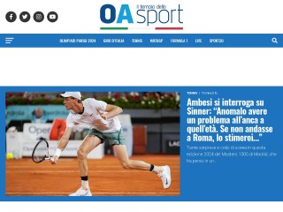 Screenshot sito: OA Sport