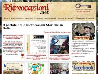 Screenshot sito: Rievocazioni.net