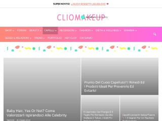 Screenshot sito: ClioMakeUp Capelli
