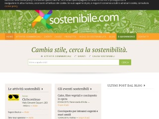 Screenshot sito: Sostenibile.com