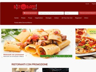 Screenshot sito: Ristoranti Milano