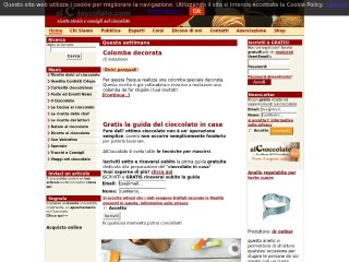 Screenshot sito: Alcioccolato.com