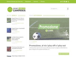 Screenshot sito: SportCampania.it