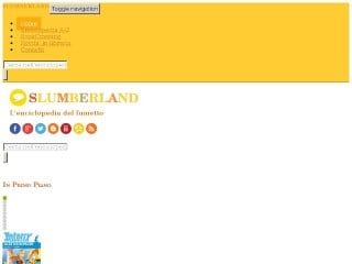 Screenshot sito: Slumberland.it