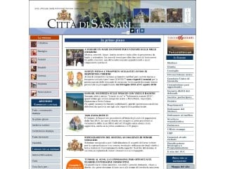 Screenshot sito: Comune di Sassari