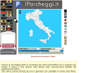 Screenshot sito: IParcheggi.it
