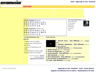 Screenshot sito: Cercamusica.com