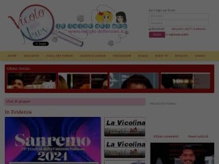 Screenshot sito: Il Vicolo delle News