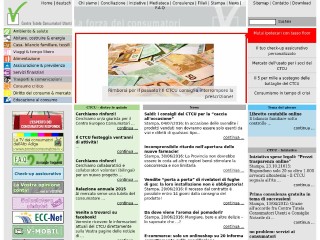 Screenshot sito: Centro Tutela Consumatori Utenti