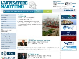 Screenshot sito: L'Avvisatore Marittimo