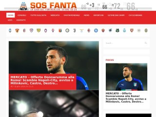Screenshot sito: SOS Fanta