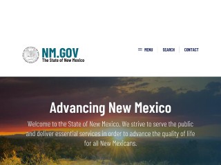 Screenshot sito: NewMexico.gov