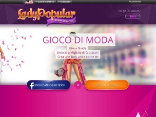 Screenshot sito: Lady Popular