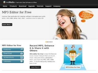 Screenshot sito: Mp3-editor.net