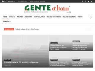 Screenshot sito: Gente d'Italia