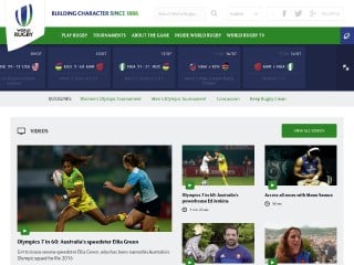 Screenshot sito: International Rugby Board