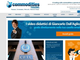 Screenshot sito: CommoditiesTrading