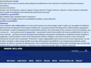 Screenshot sito: Corriere Viaggi