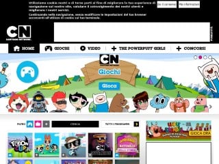 Screenshot sito: Cartoon Network