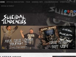Screenshot sito: Suicidal Tendencies
